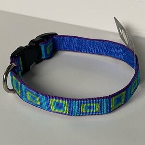 Lupine Dog Adjustable Collar 9 to 14 inch Blue Green New NWT Girl Boy Small Dog